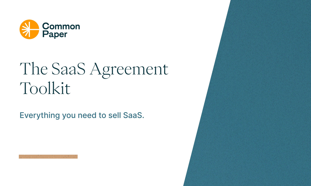 SaaS Agreement Toolkit - By Common Paper