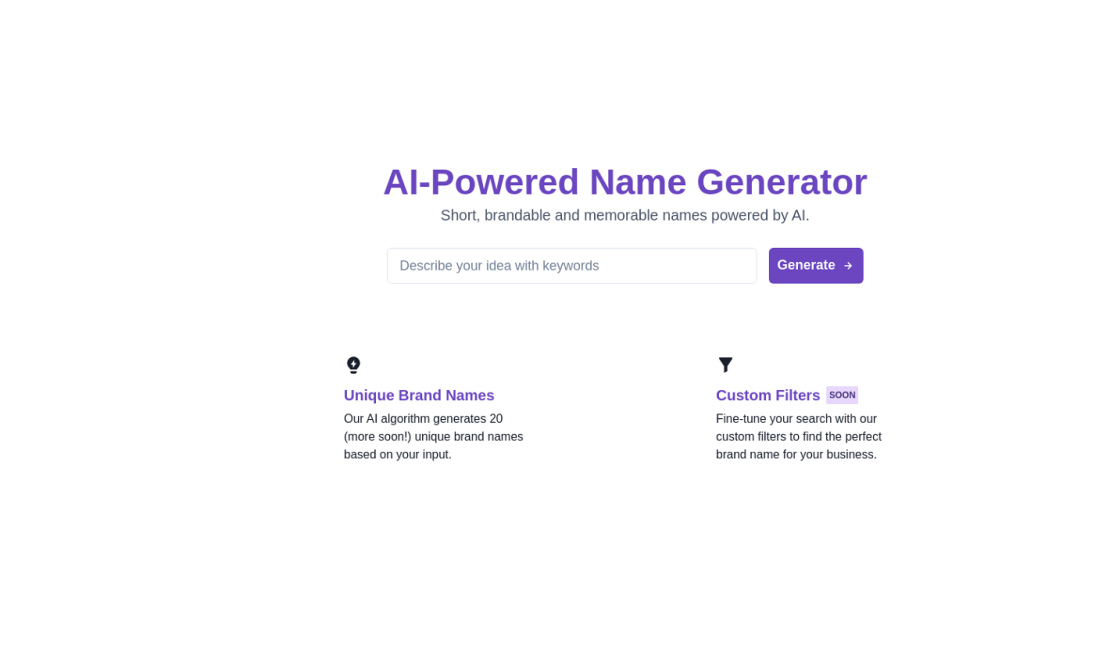 AI-Powered Name Generator