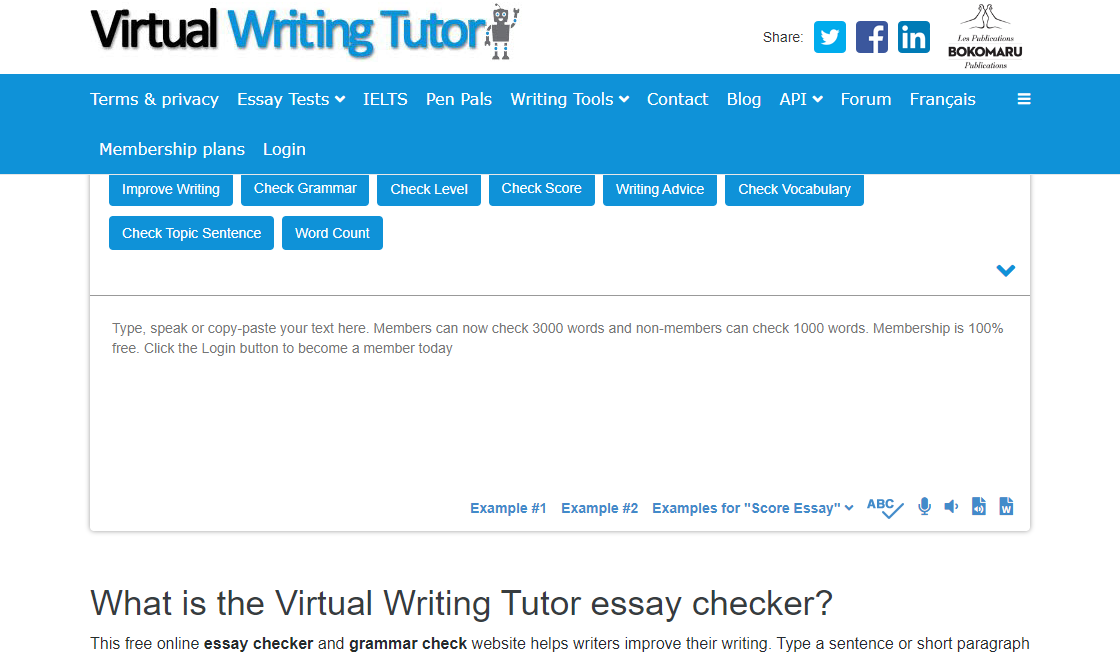 Virtual Writing Tutor