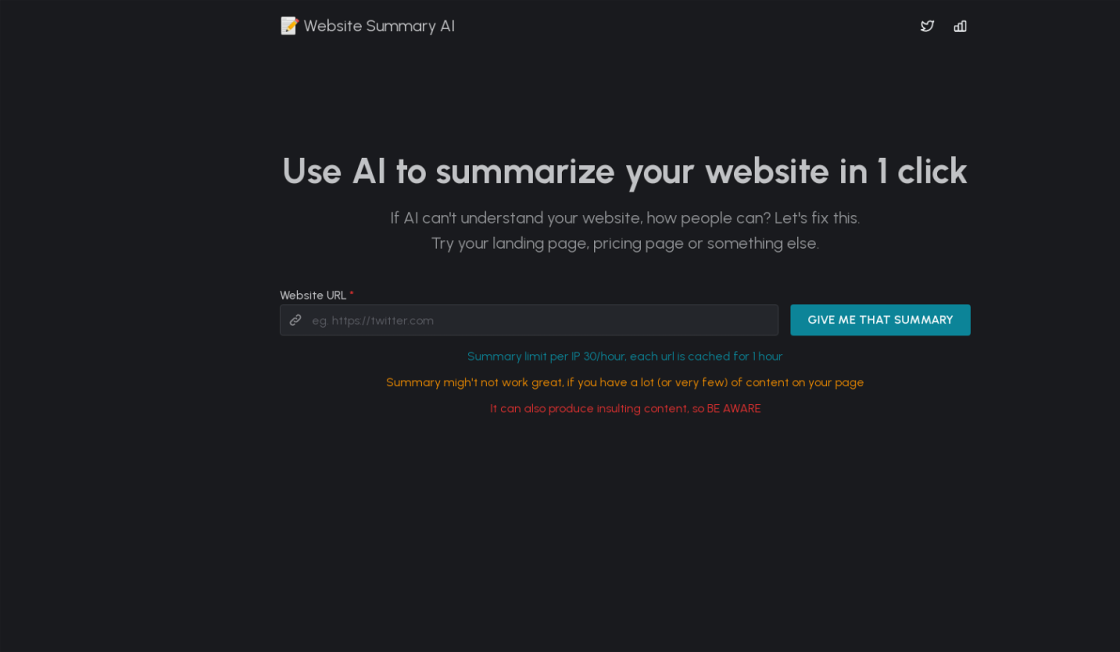 Website Summary AI