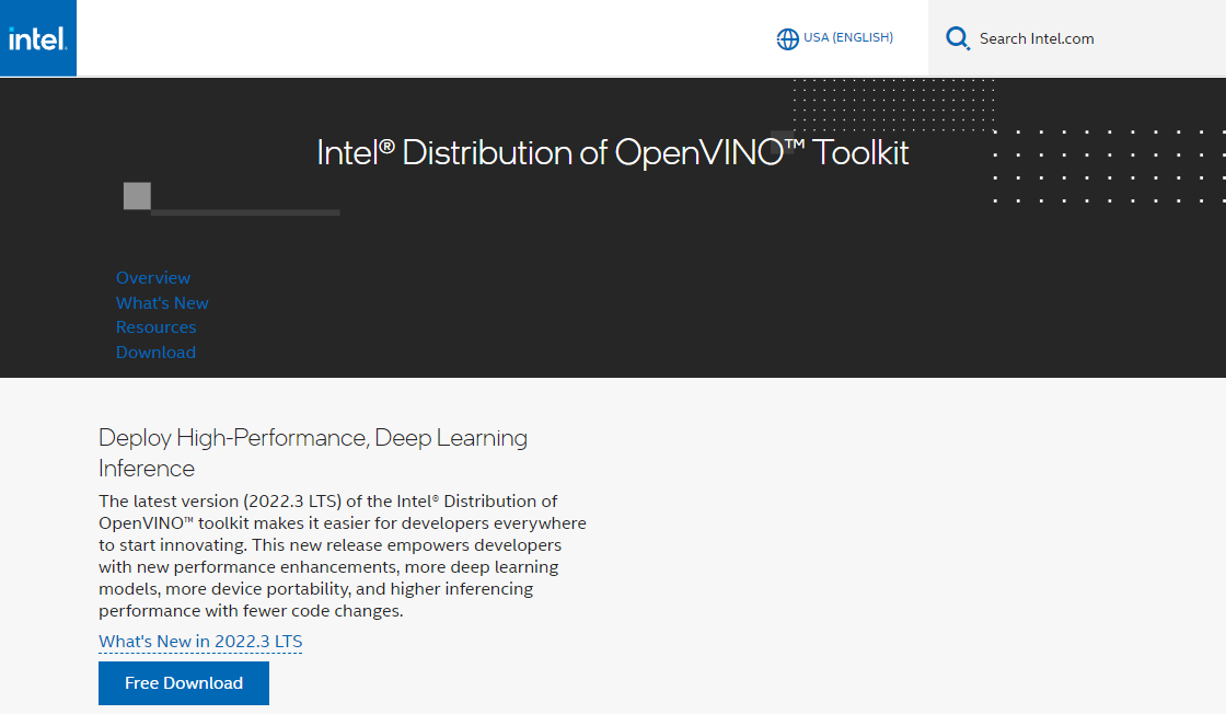 Intel OpenVINO Toolkit