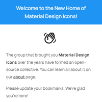 The Material Design Icons