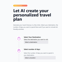 Travel Plan AI