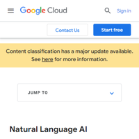Google Natural Language API