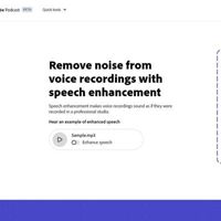 Adobe Enhance Speech