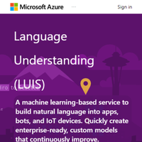 LUIS (Language Understanding Intelligent Service)