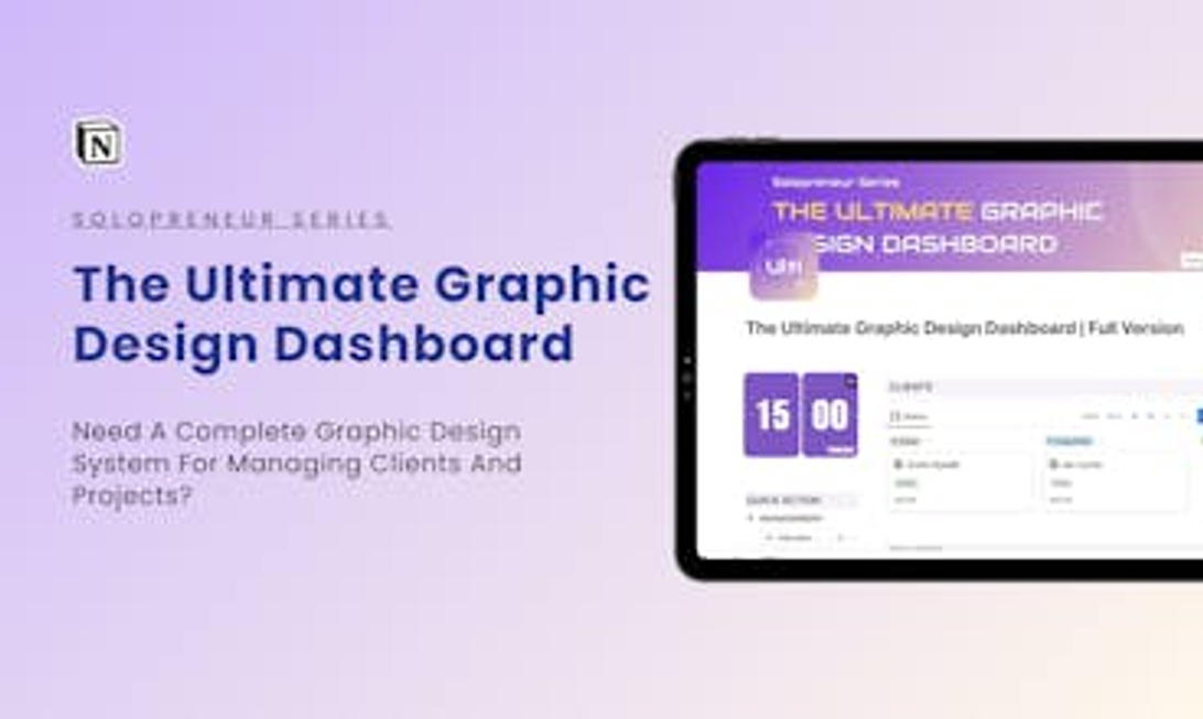 The Ultimate Graphic Design Dashboard