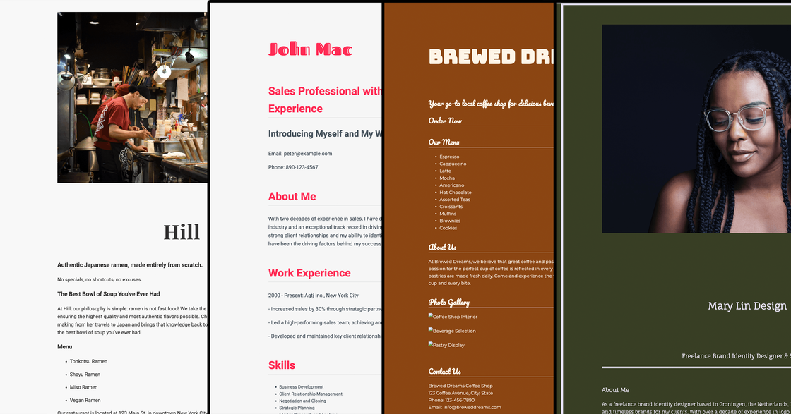 Personal Website Builder