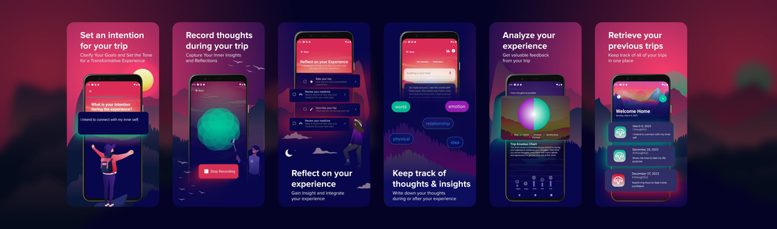 Vivid Pyschedelic Tracking Journal
