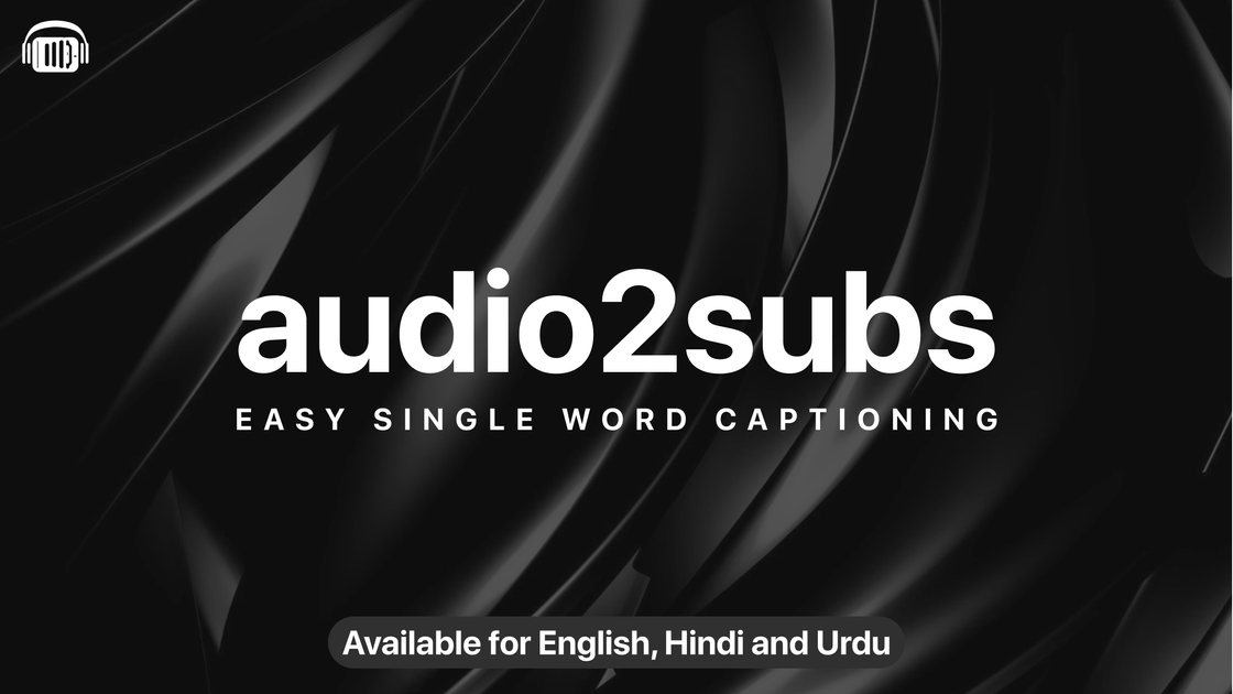 Audio2subs