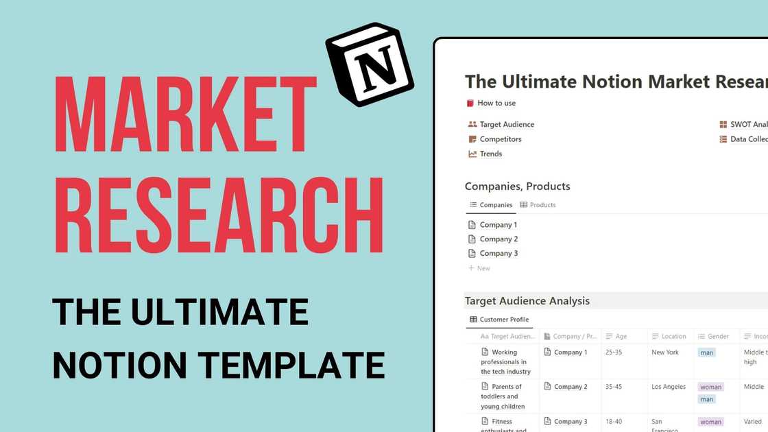 Notion Market Research Template