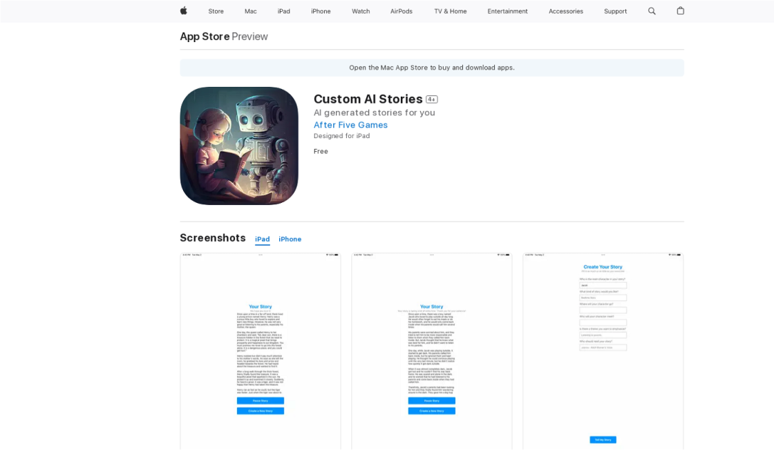 Custom AI Stories
