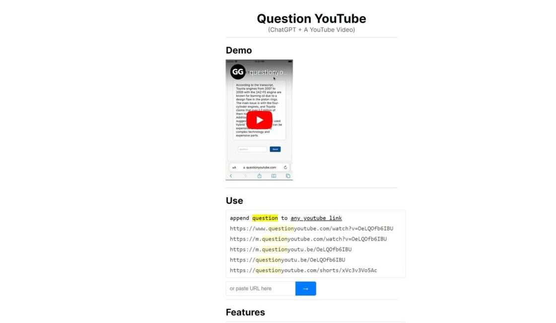 Question Youtube