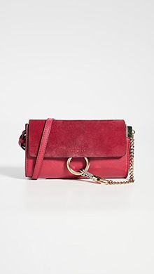 Chloe Red Leather Faye Bag