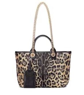 Kendra leopard jacquard shopper