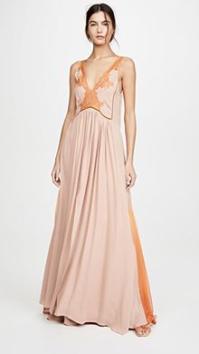 Ombre Chiffon Fire Gown