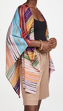 Open Front Cardi Style Poncho