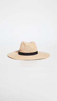 Mixed Raffia Continental Hat