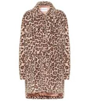 Sabi leopard-print faux fur coat