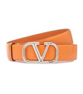 Valentino Garavani VLOGO patent leather belt