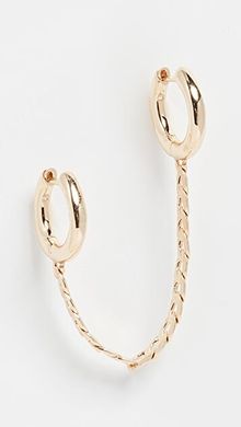 2 Hoop Chain Earring