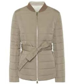 Reversible cashmere-blend down jacket