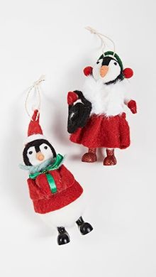 Set Of 2 Penguin Ornaments