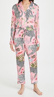 Snow Leopard Long Pajama Set