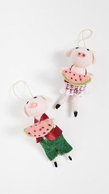 Watermelon Pig Ornaments